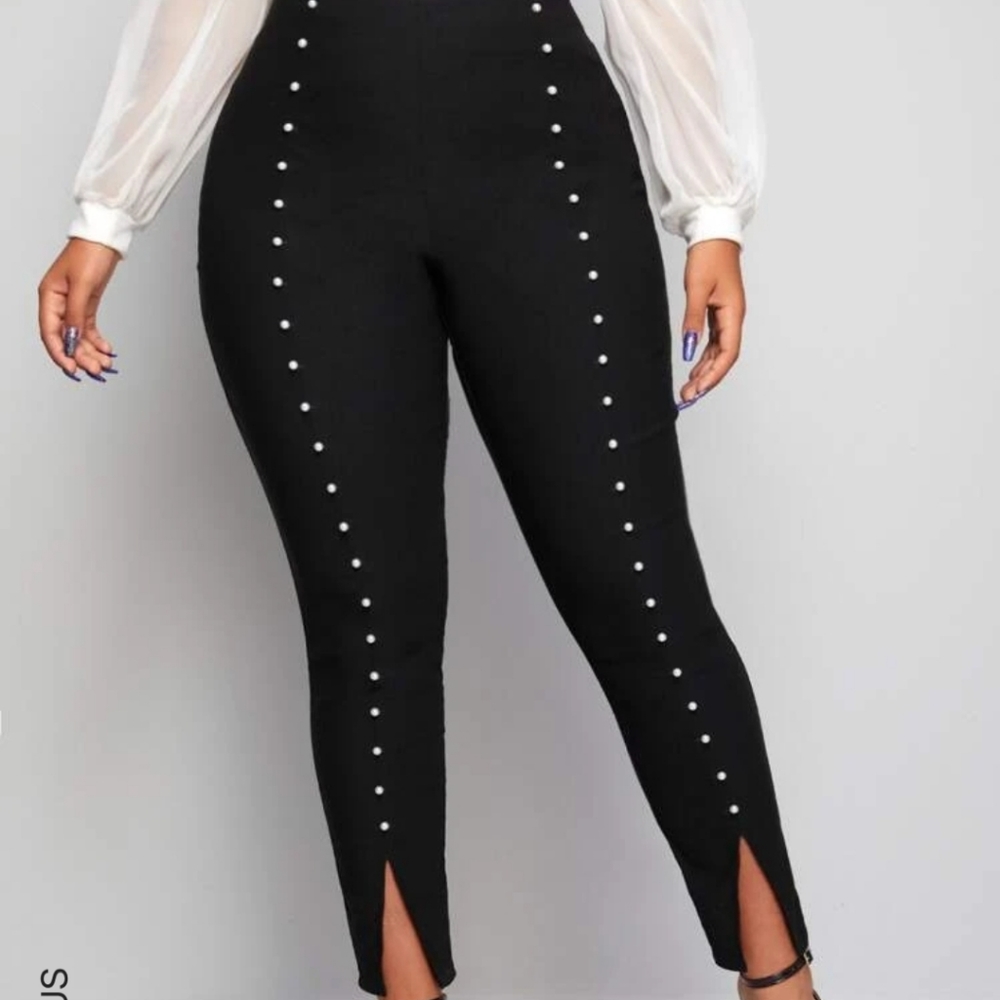 Beaded dress pants